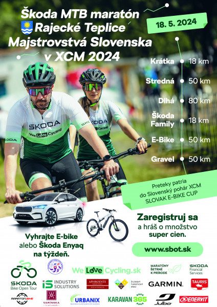 ŠKODA MTB MARATÓN Rajecké Teplice Majstrovstvá Slovenska XCM 2024 - bikepoint.sk